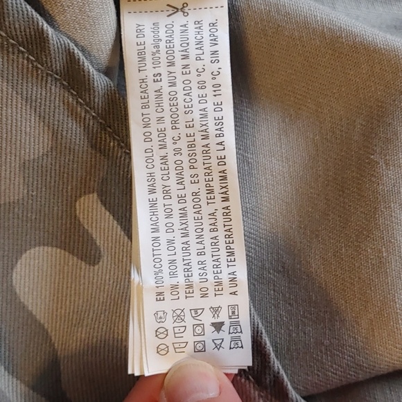 Women's Lightweight Cotton Cammo Jacket Plus Size 2X - Picture 10 of 13